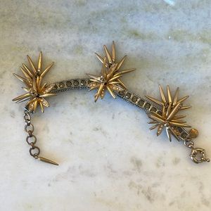 Jcrew bracelet rhinestone gold silver